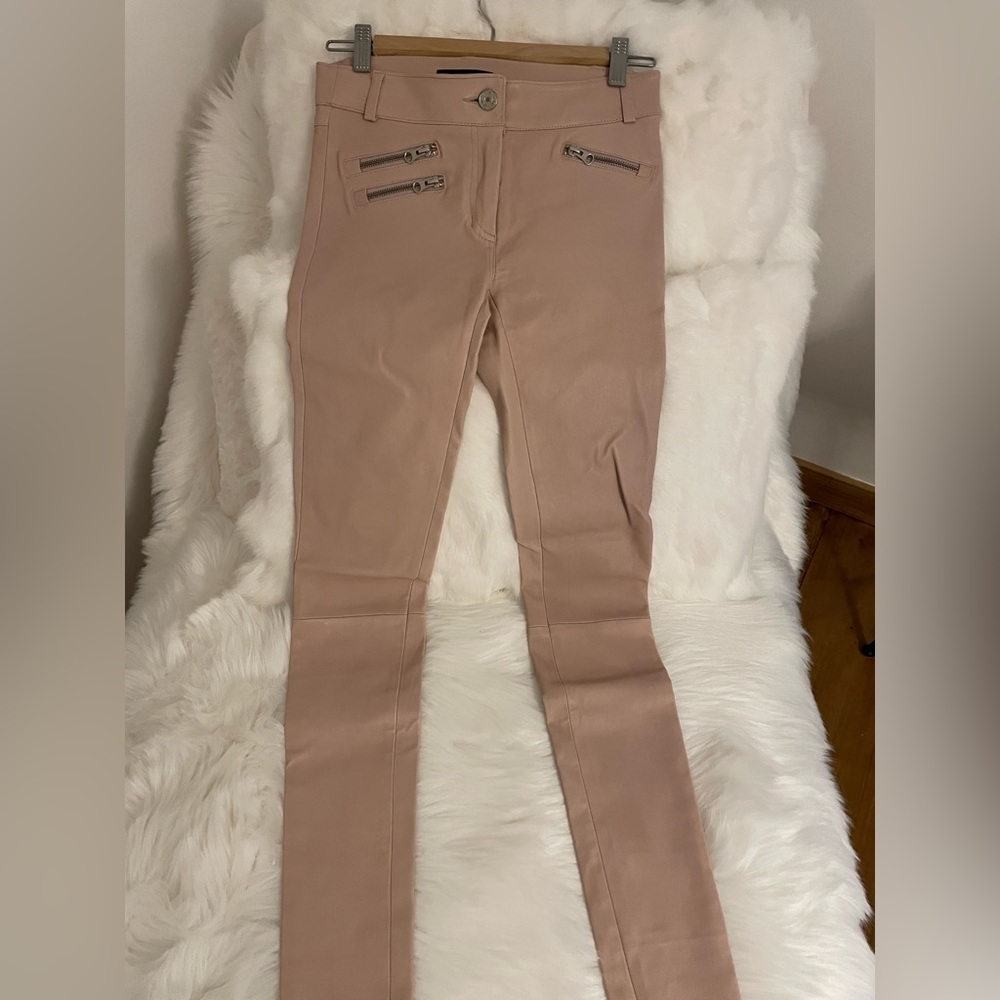 Mackage Women leather pants Light pink